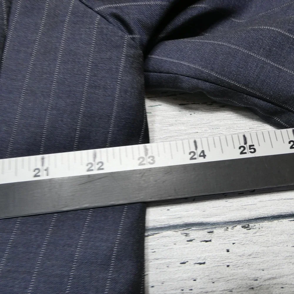 Hickey Freeman Suit Jacket Mens 44 Blue Loro Piana Wool Tasmanian Super 130s